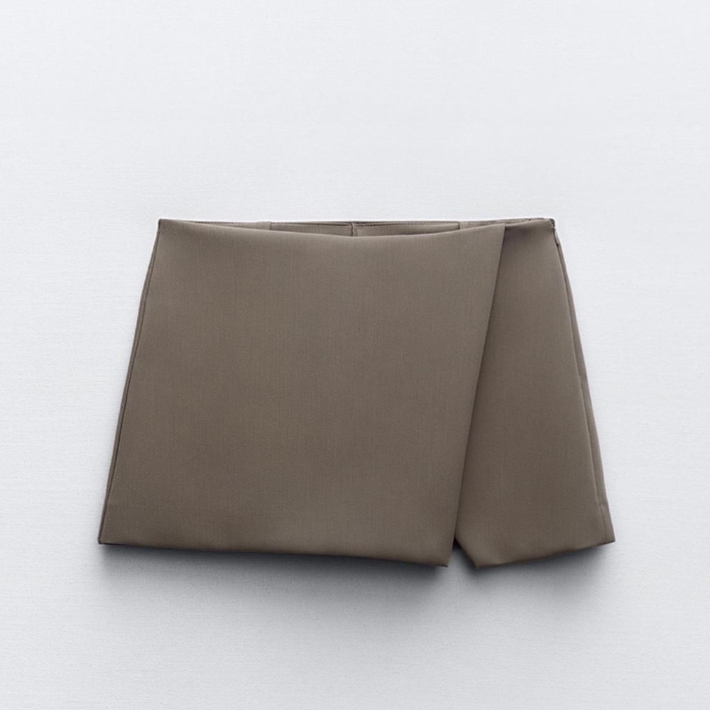 Zara Asymmetrical Grey Mini Skort